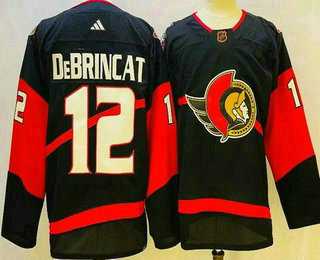 Men's Ottawa Senators #12 Alex DeBrincat Black 2022 Reverse Retro Authentic Jersey,We sell and wholesale Men's Ottawa Senators #12 Alex DeBrincat Black 2022 Reverse Retro Authentic Jersey on line form chian!
